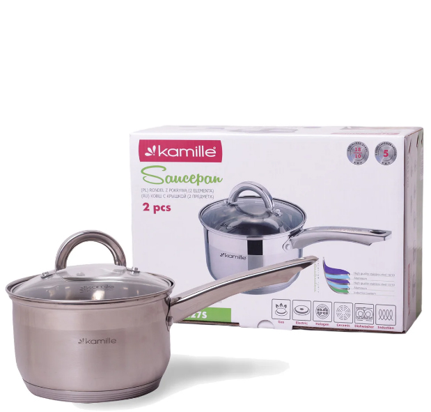 Ковш с крышкой Kamille 1,8 л (KM-4227S)