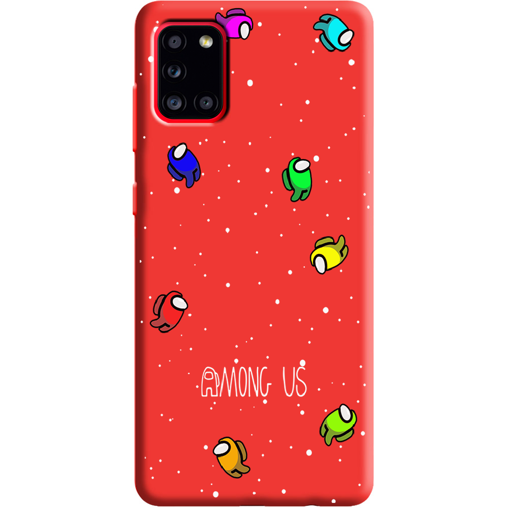Чехол Boxface Samsung A315 Galaxy A31 Among Us Invisible Красный силикон (39470-bk76-39892)