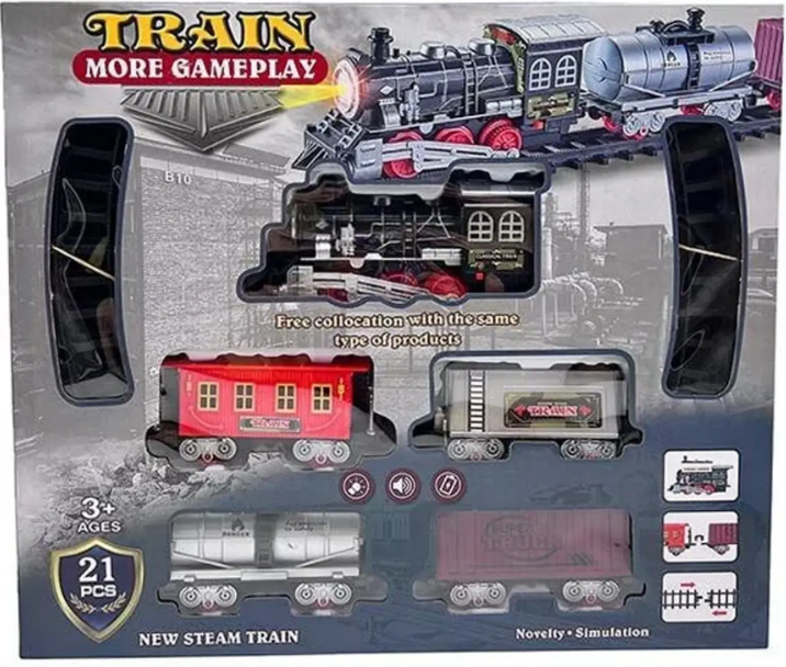 Железная дорога на батарейках Bambi Train Classical 21 деталь (B0314) Железная дорога на батарейках Bambi Train Classical 21 деталь (B0314)