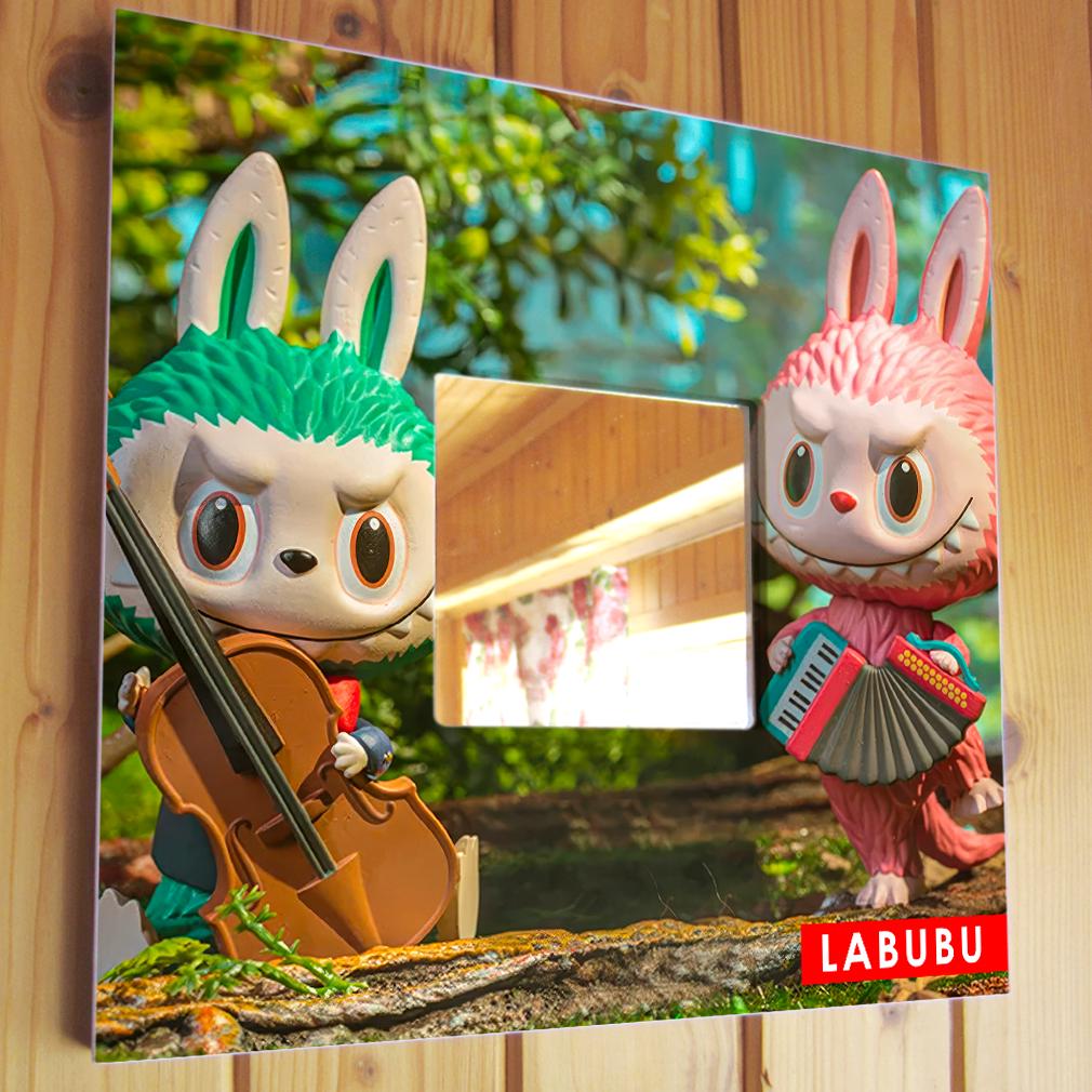 Зеркало декоративное Персонажи Лабубу 260х260 мм (M04637)