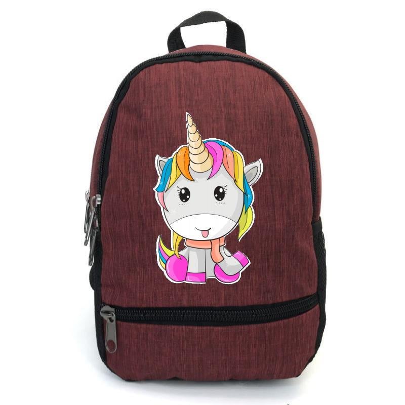 Школьный рюкзак детский Cappuccino Toys EDN-0033 с принтом Unicorn 12,5 л Красный (1369989208)