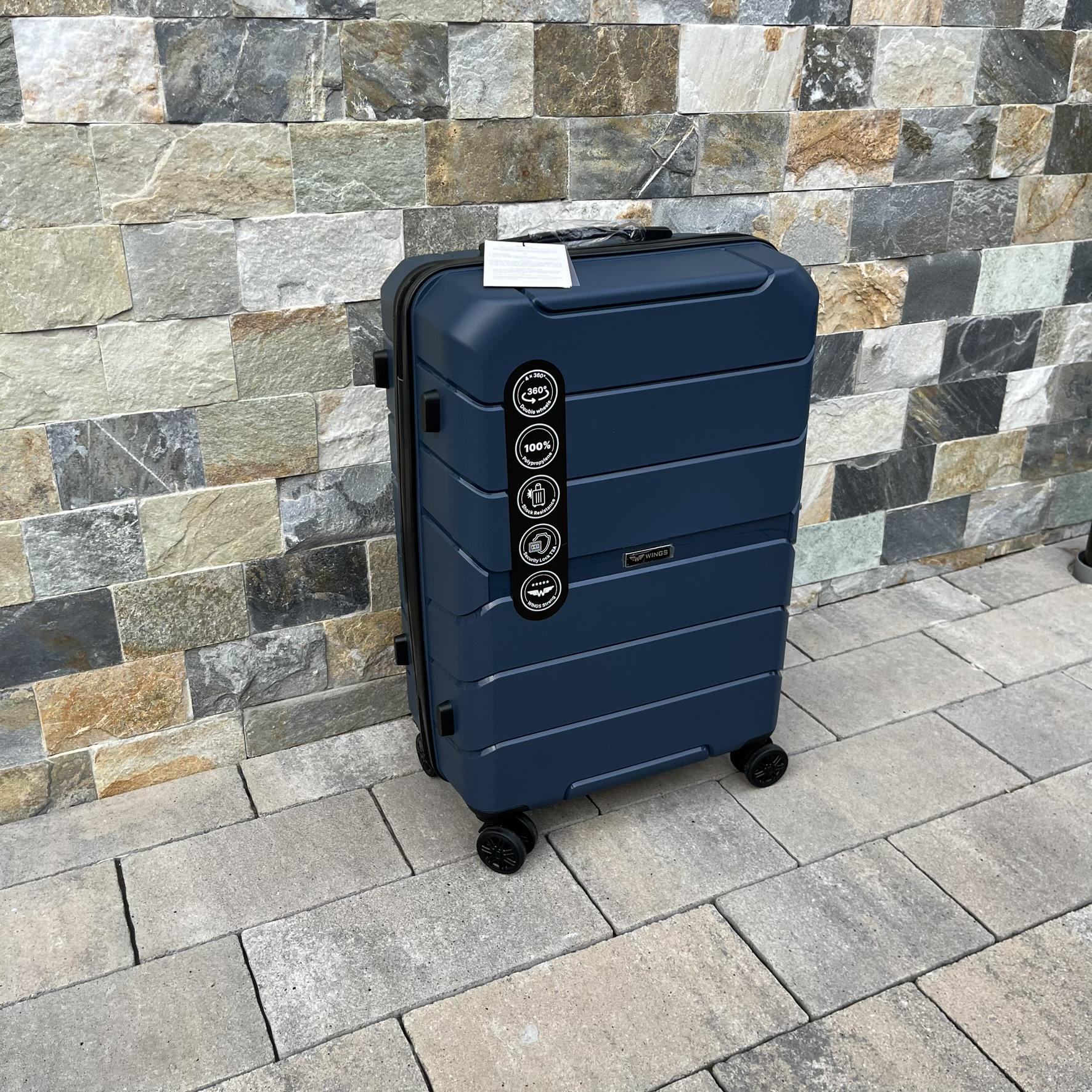 Чемодан дорожный из полипропилена Wings PP05 M Синий (22630180) - фото 2