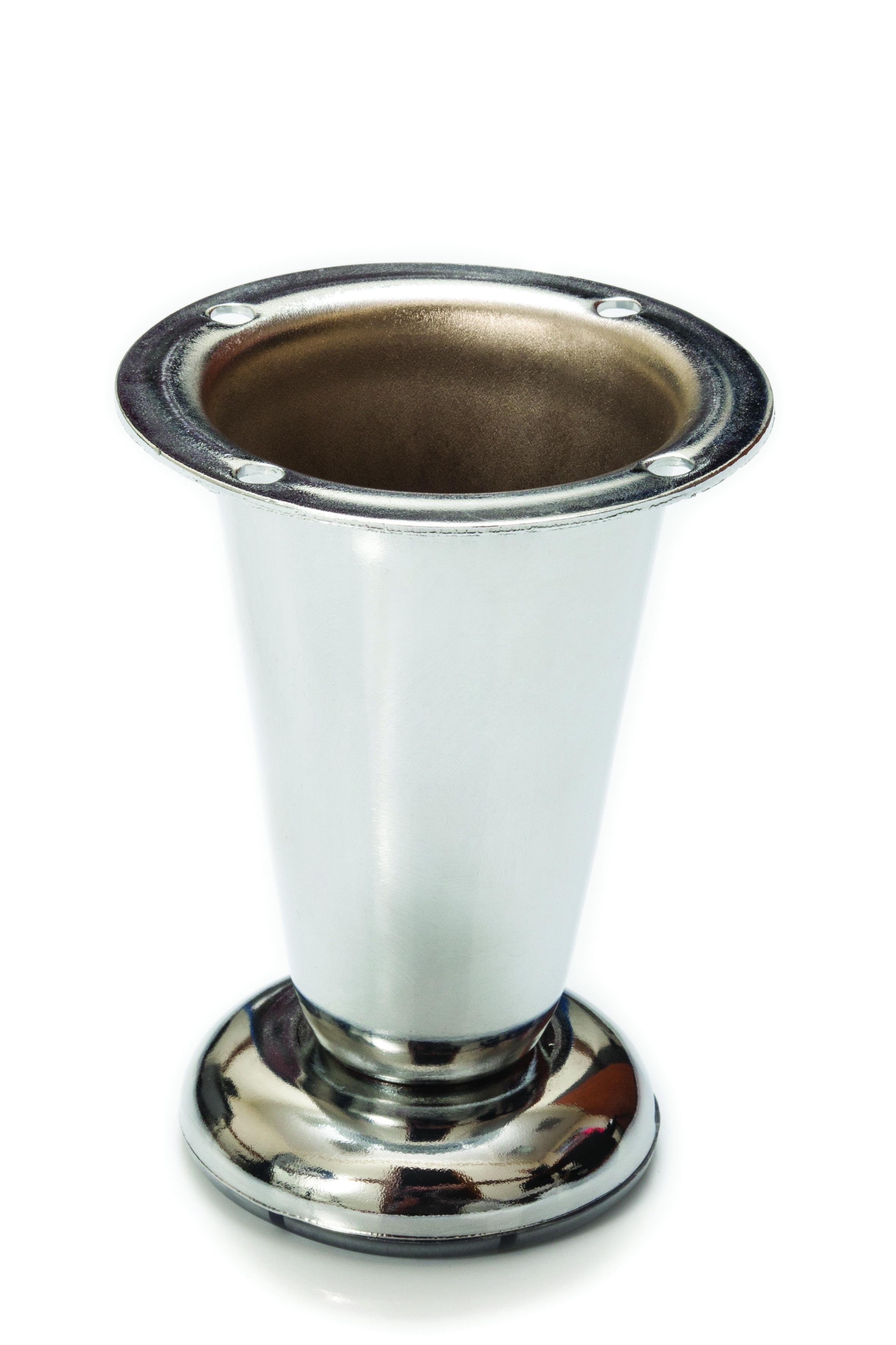 Ножка мебельная конусная Sigma 100 мм K-100 MZ-0904 Хром (29596154)