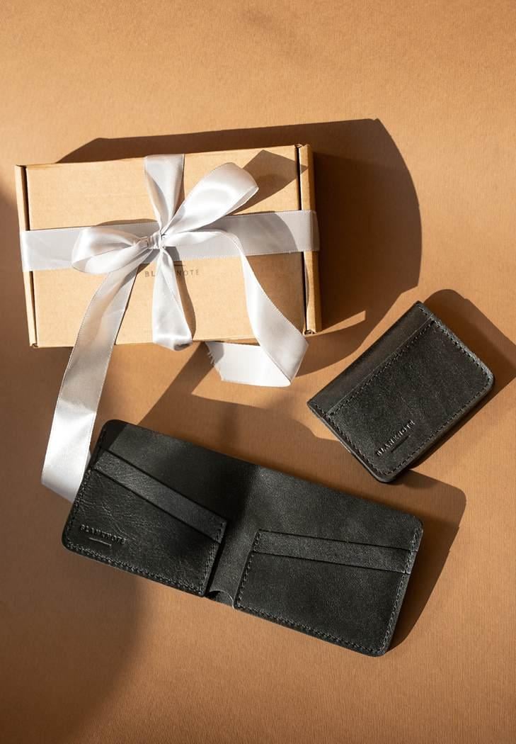 Набор подарочный кожаных аксессуаров мужской Нью-Йорк (A-026229)