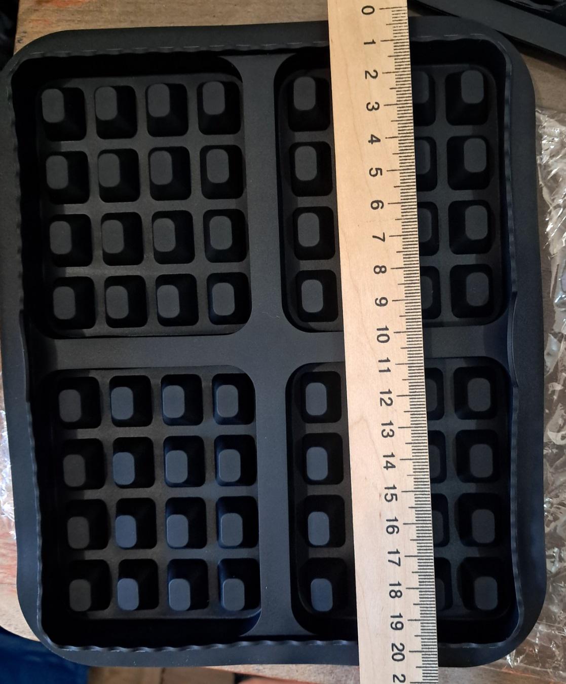 Форма силіконова для вафель у подвійних мультипечах Чорний (SAM-5675) - фото 6