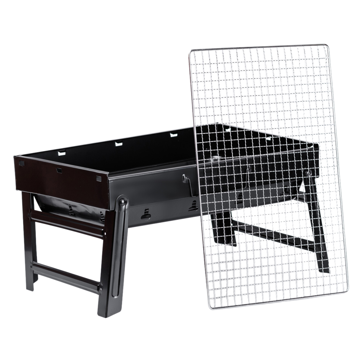 Мангал-чемодан раскладной переносной TS Kitchen 43х30х23 см Черный (HP450M)