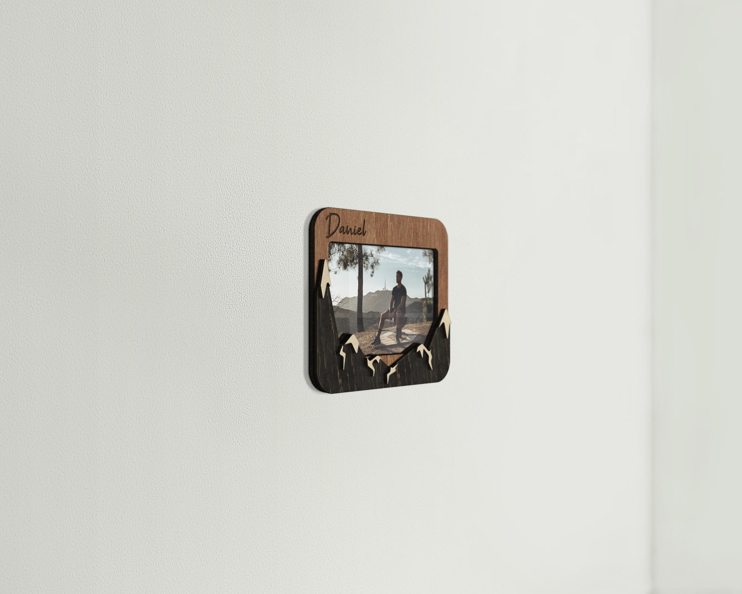 Фоторамка The Frame Depot Гірські вершини під персоналізацію дерево Коричневий (mountain_4x6_horizontal-2) - фото 2