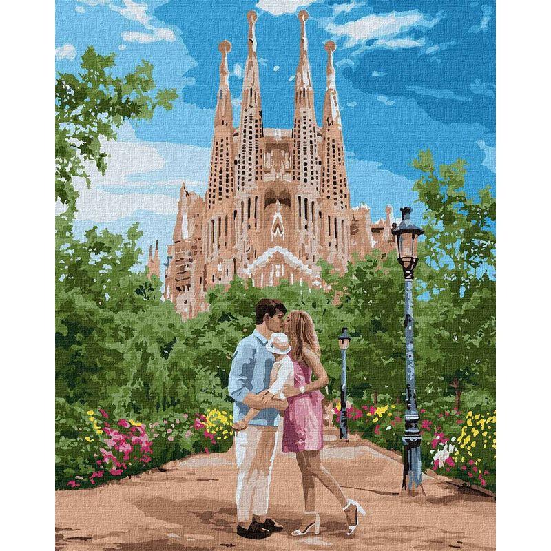 Картина по номерам Идейка Путешествие в Барселону 40x50 см (KHO4789)