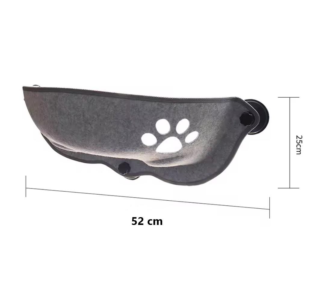 Лежак для кішки віконний з міцними присосками Сірий 52 см (1652) - фото 2 Лежак для кішки віконний з міцними присосками Сірий 52 см (1652) - фото 2