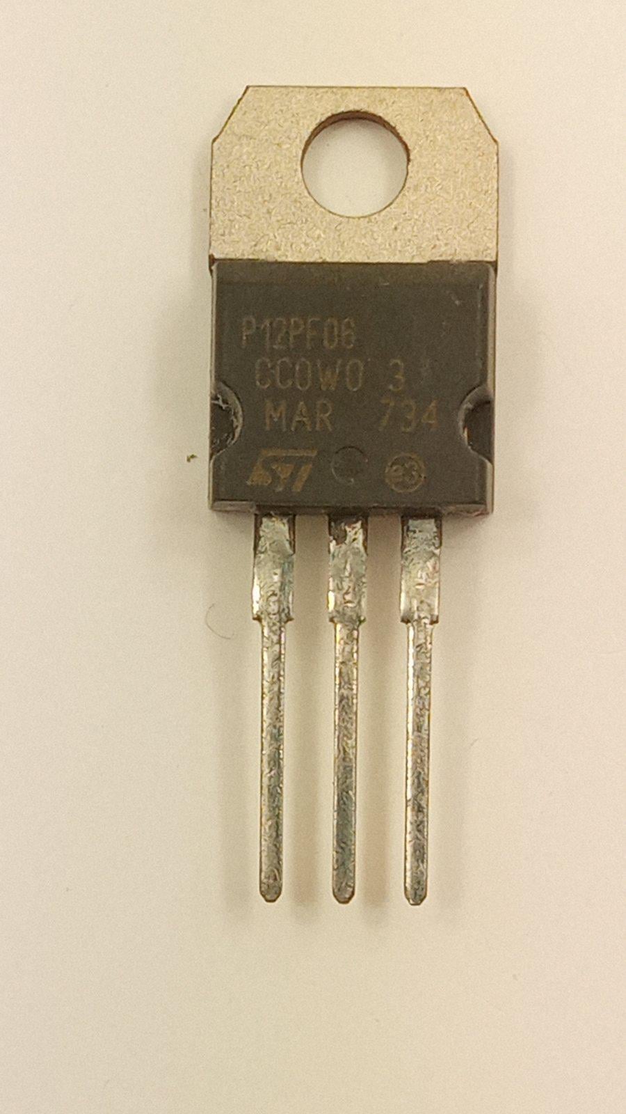 Транзистор STP12PF06 p Channel 60V 12A 0.18Om TO 220 (12679)