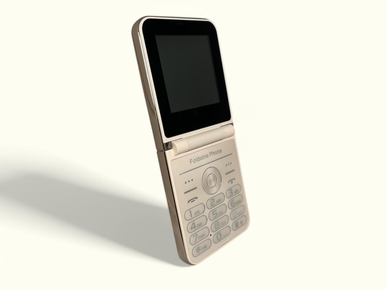 Кнопочный телефон складной мобильный SERVO Foldable Phone I15 Max 4SIM Золотой