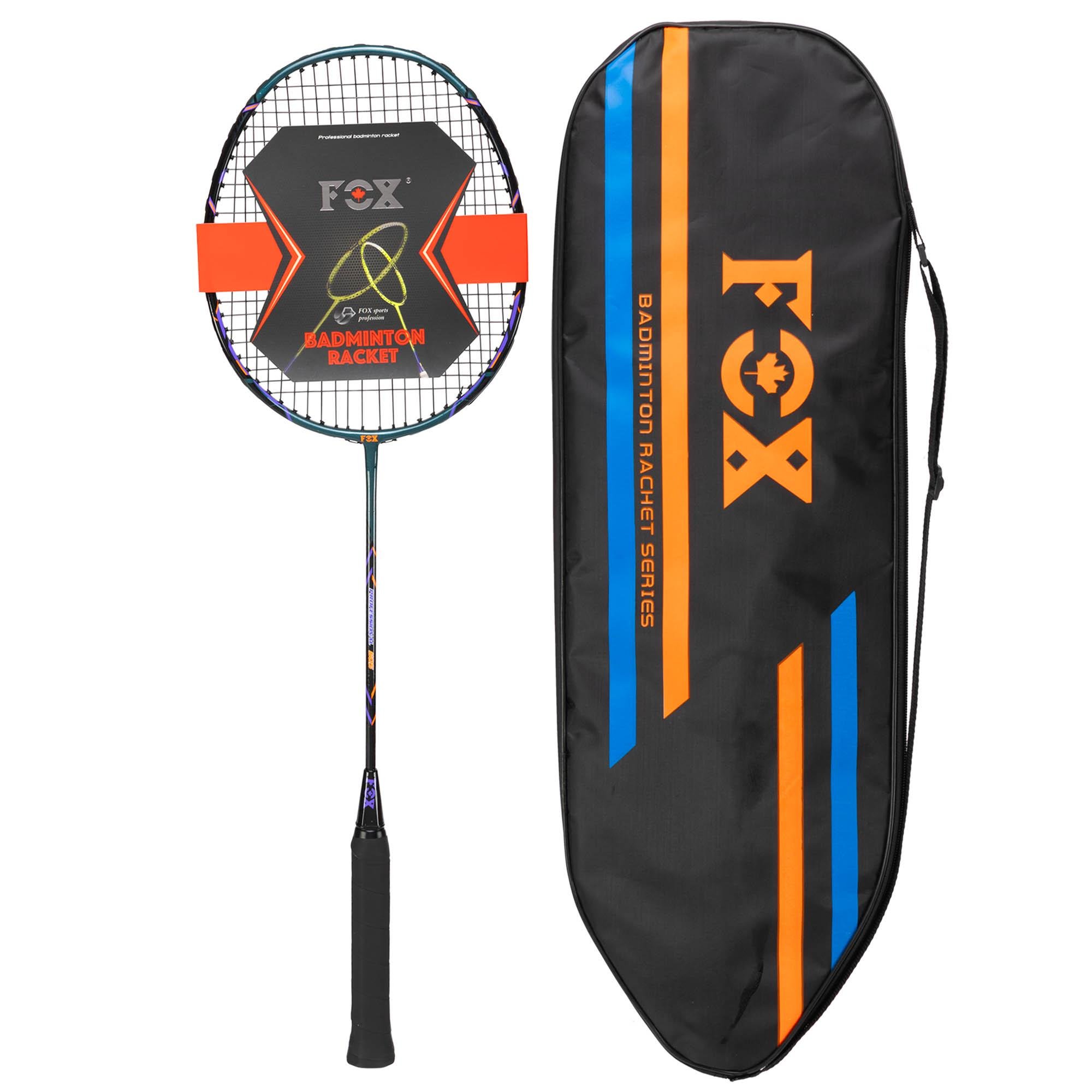 Ракетка для бадмінтону Fox FOX-605 в чохлі 1 шт. Чорний (32311719)