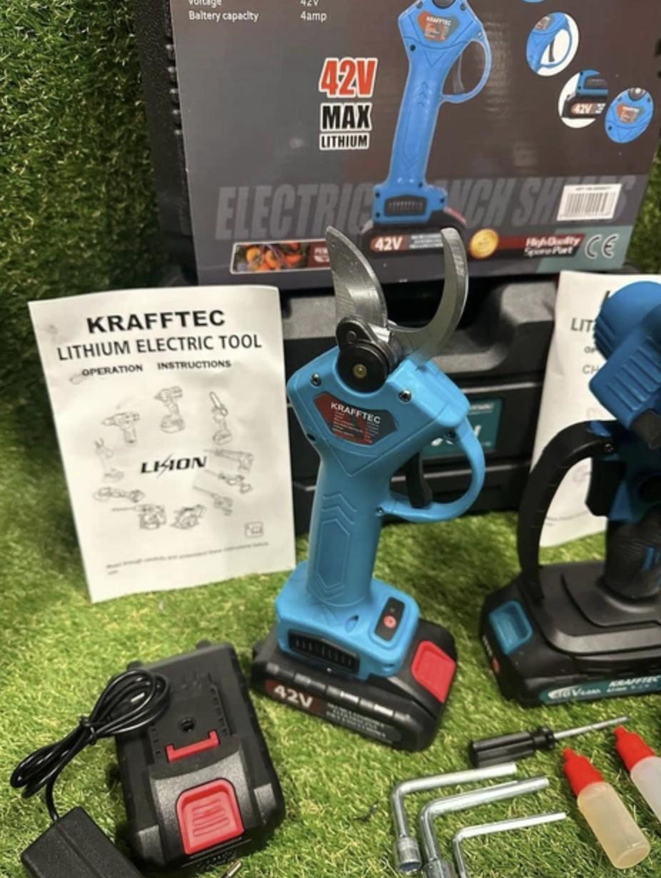Набір акумуляторних інструментів KRAFFTEC DCM Set 36V секатор DCMPP550P1/пила DCM160N 2в1 Li-ion (54567) - фото 5 Набір акумуляторних інструментів KRAFFTEC DCM Set 36V секатор DCMPP550P1/пила DCM160N 2в1 Li-ion (54567) - фото 5