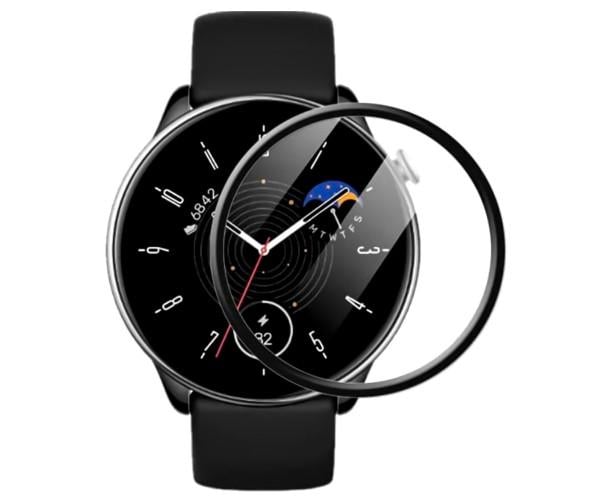 Стекло противоударное для Amazfit GTR Mini гибкое защитное Black