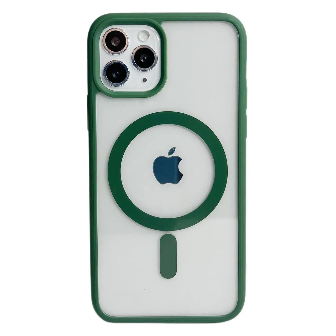 Чехол Matte Acrylic MagSafe для iPhone 13 Pro Зеленый