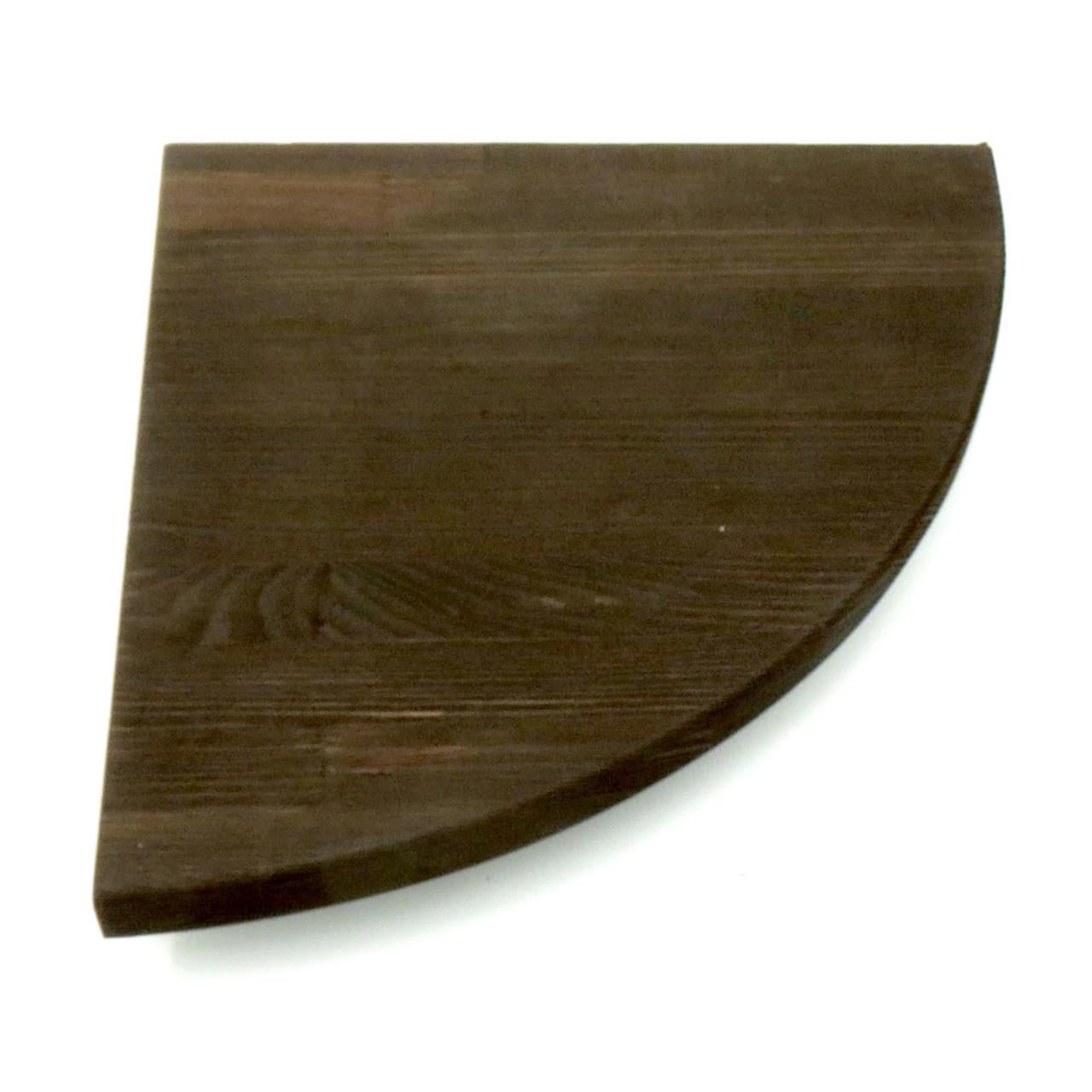 Полка настенная угловая из дерева Кабарет 25 Капучино (УНП-250909)