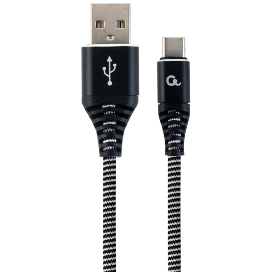 Кабель для зарядки и передачи данных Cablexpert CC-USB2B-AMCM-1M-BW, USB A - USB C 1м, Черный Кабель для зарядки и передачи данных Cablexpert CC-USB2B-AMCM-1M-BW, USB A - USB C 1м, Черный