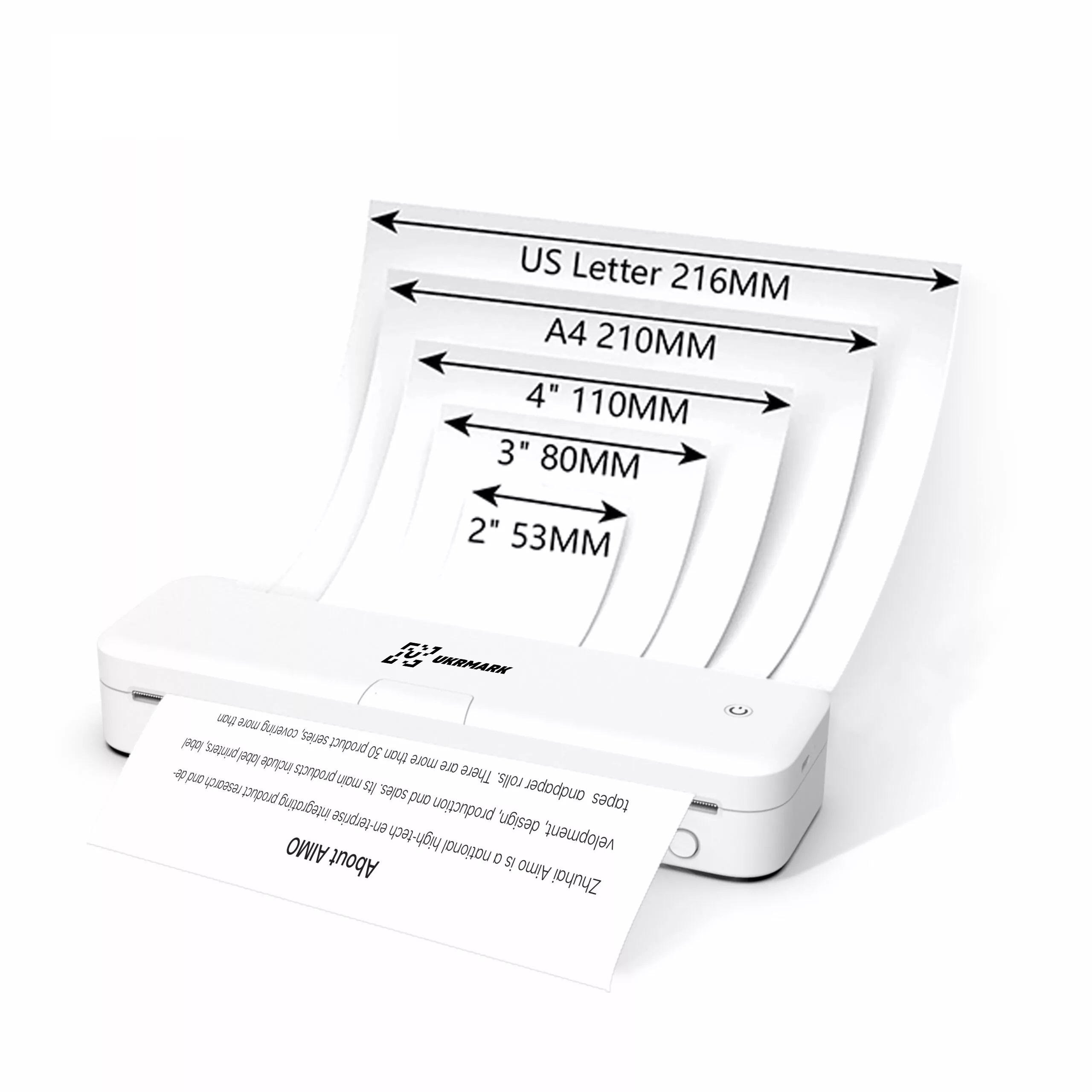 Термопринтер UKRMARK 831WT А4 300dpi беспроводной Bluetooth/USB Белый