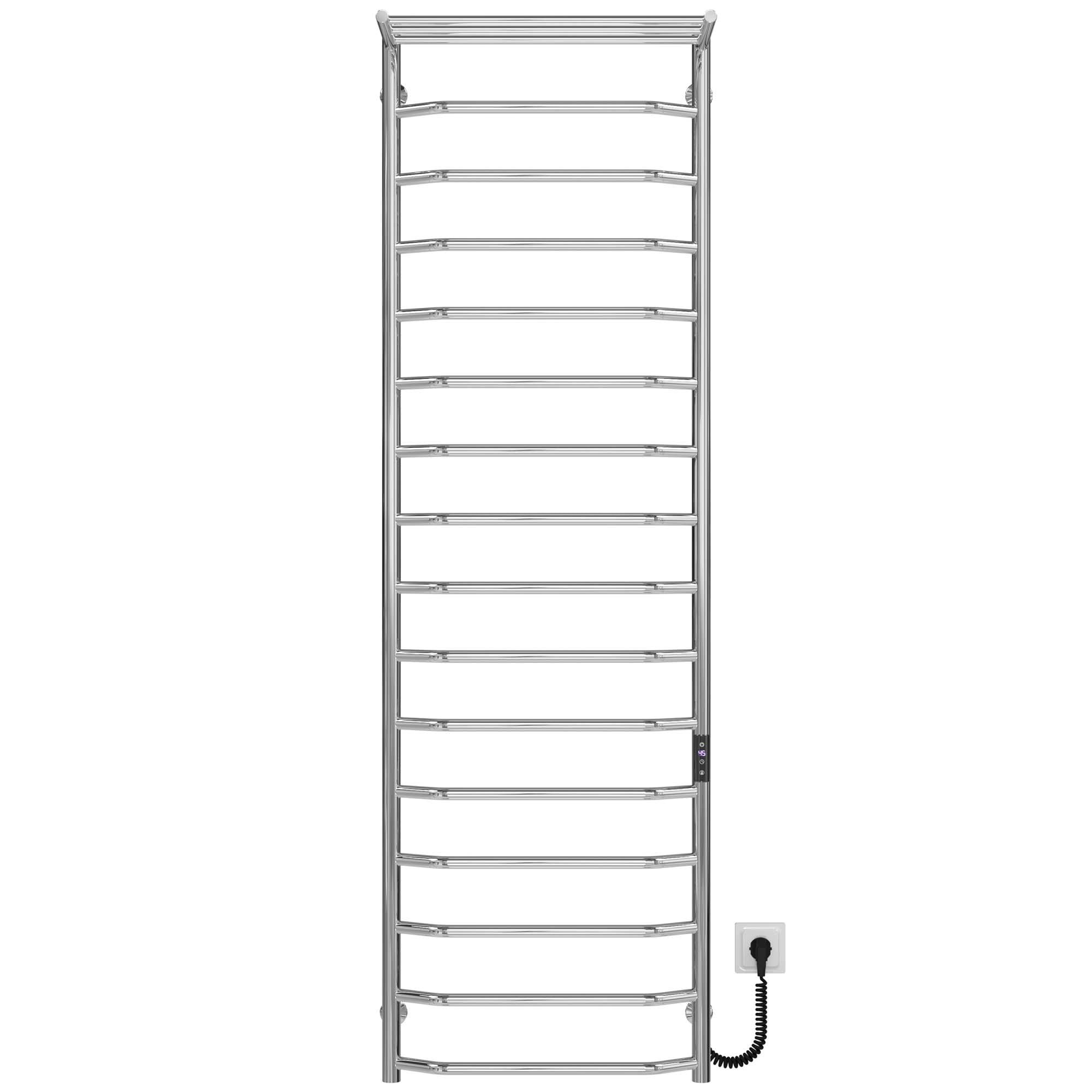 Рушникосушарка електрична Deffi Трапеція П16 JD03 праве підключення нержавіюча сталь 500x1700 мм Хром (C.TP.170.50.16.E.C.R.1)