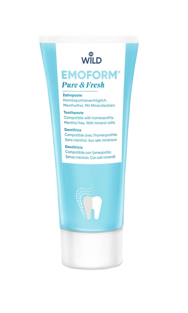 Зубная паста снижающая чувствительность Dr. Wild Emoform Pure&Fresh без фтора и ментола 75 мл (26152586)