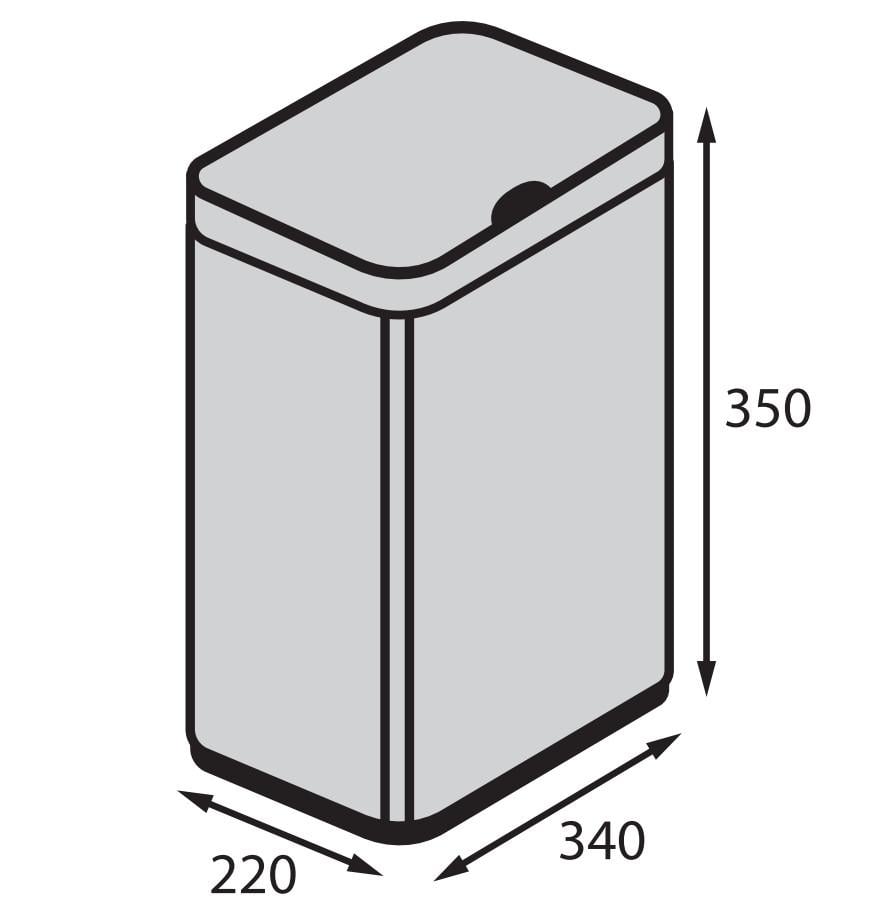 Відро для сміття сенсорне Koer TC-020212-02 прямокутне 12 л Нержавіюча сталь (KR5584) - фото 2 Відро для сміття сенсорне Koer TC-020212-02 прямокутне 12 л Нержавіюча сталь (KR5584) - фото 2