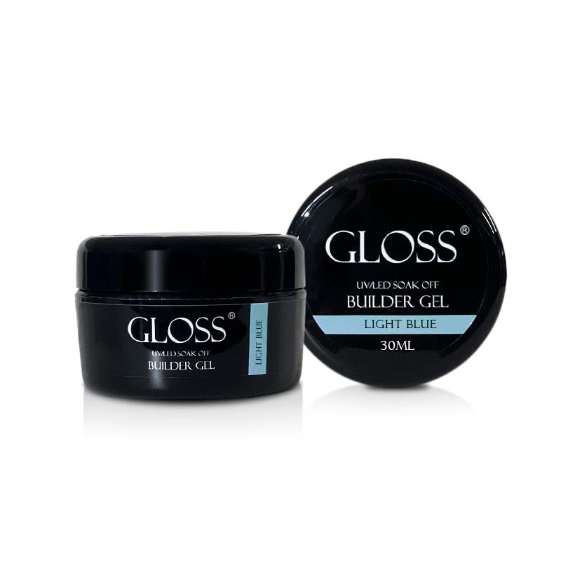 Гель однофазный GLOSS Builder Gel 30 мл Light Blue (310701)