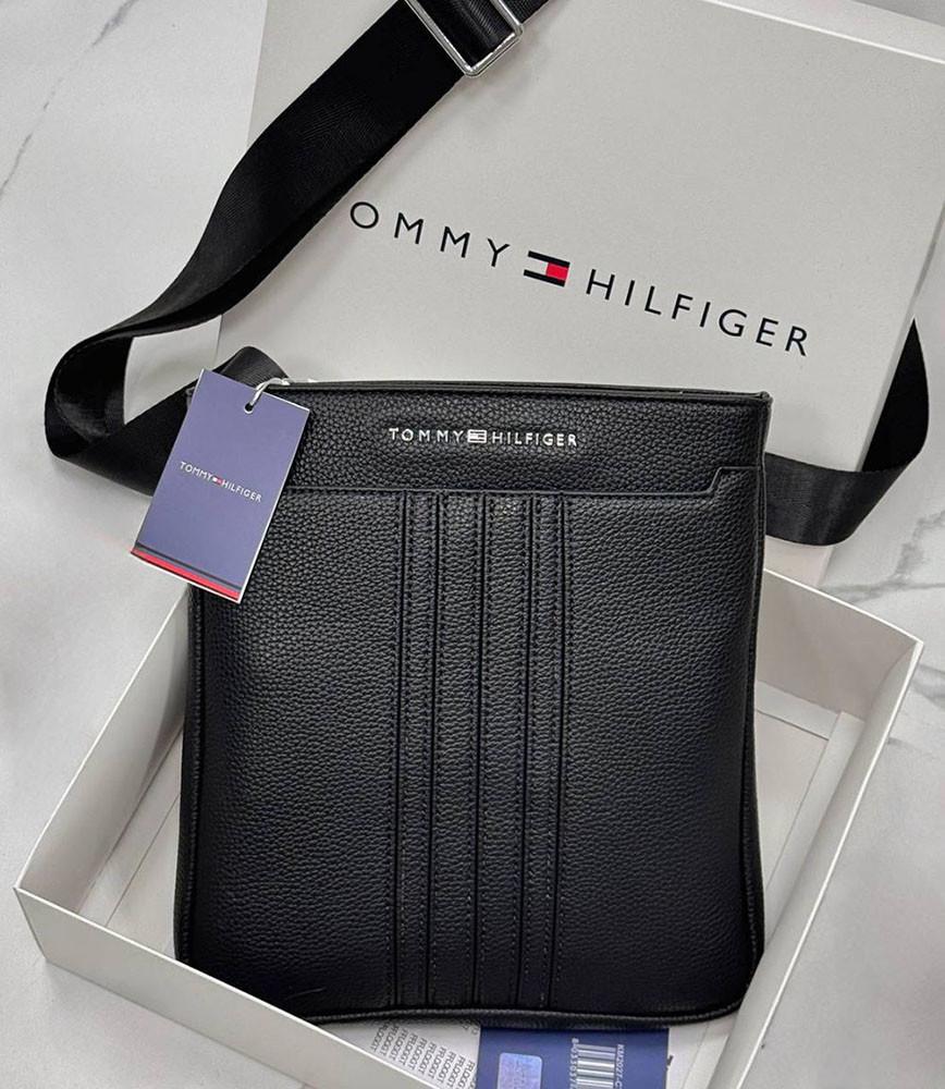 Сумка чоловіча брендова планшетка через плече Чорний (1755 PTR)