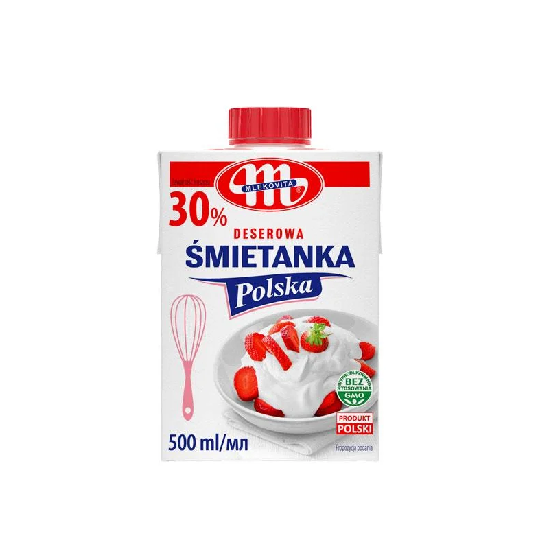 Вершки кондитерські Mlekovita Deserowa smietanka 30% 500 мл (22854173)