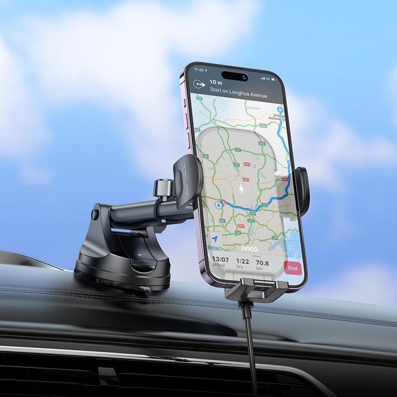 Автодержатель для телефона с БЗП Hoco HW5 - фото 7 Автодержатель для телефона с БЗП Hoco HW5 - фото 7