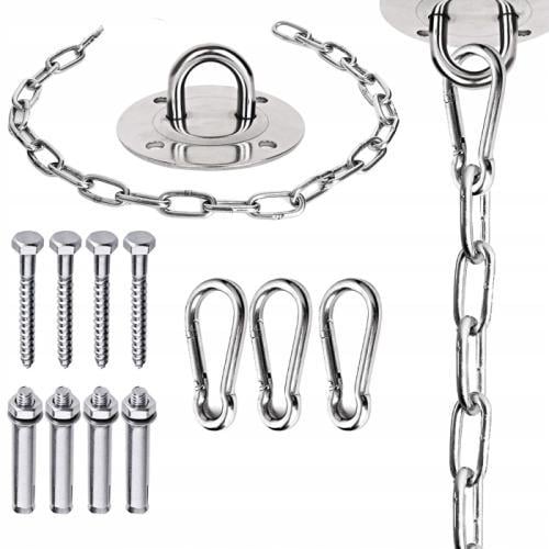 Комплект кріплення для підвісного крісла-гамака Bonro B-095 сталевий до 120 кг Срібний (124-76-42400545) - фото 4 Комплект кріплення для підвісного крісла-гамака Bonro B-095 сталевий до 120 кг Срібний (124-76-42400545) - фото 4