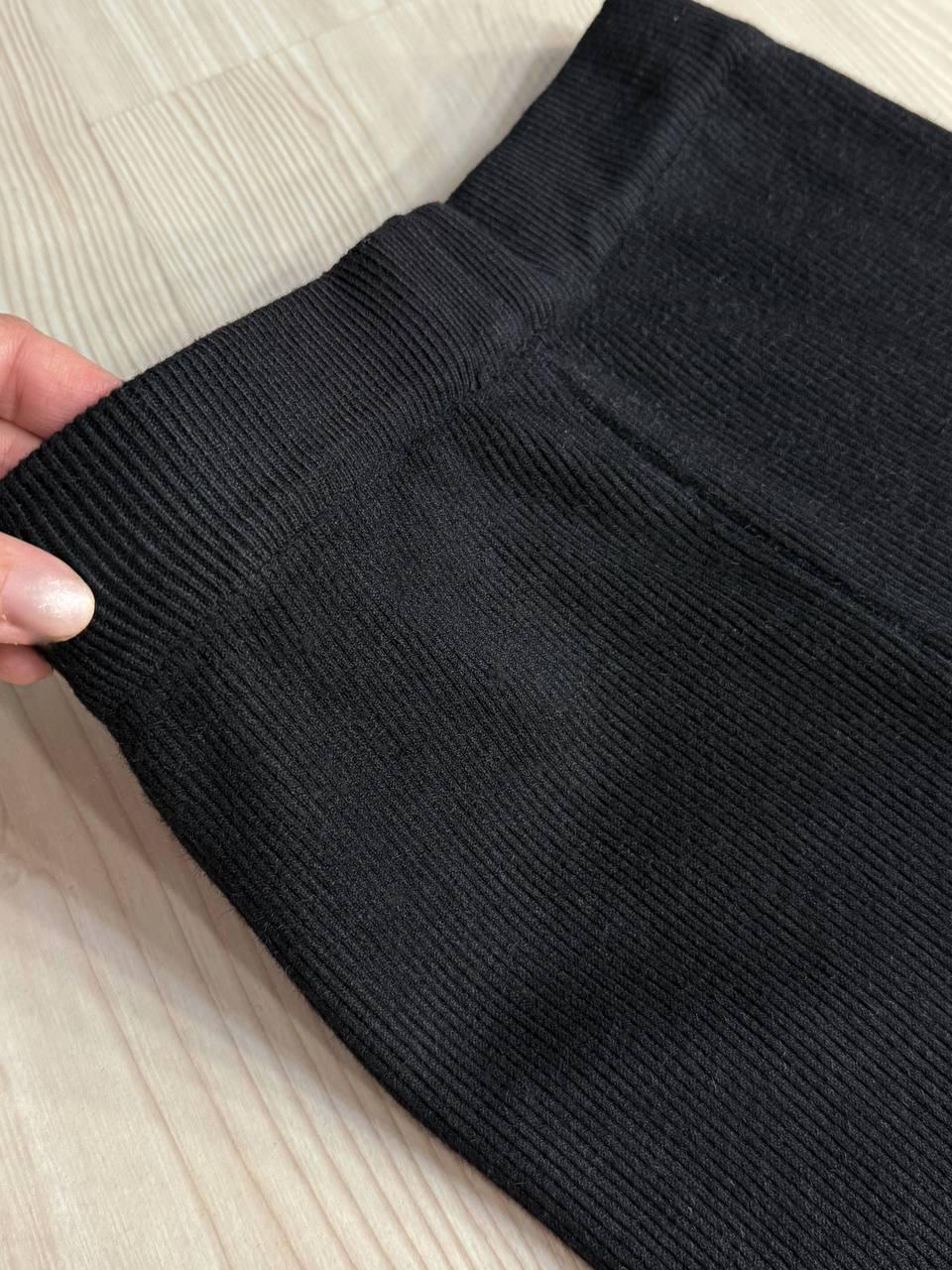 Лосини жіночі A-N 6126-6161 теплі в рубчик на хутрі ангори OS Чорний (5588) - фото 7 Лосини жіночі A-N 6126-6161 теплі в рубчик на хутрі ангори OS Чорний (5588) - фото 7