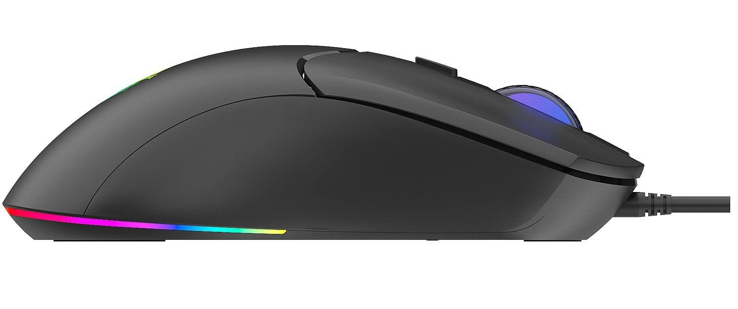 Мышь GamePro GM355 проводная 800-7200dpi RGB подсветка Черный (628275) - фото 3
