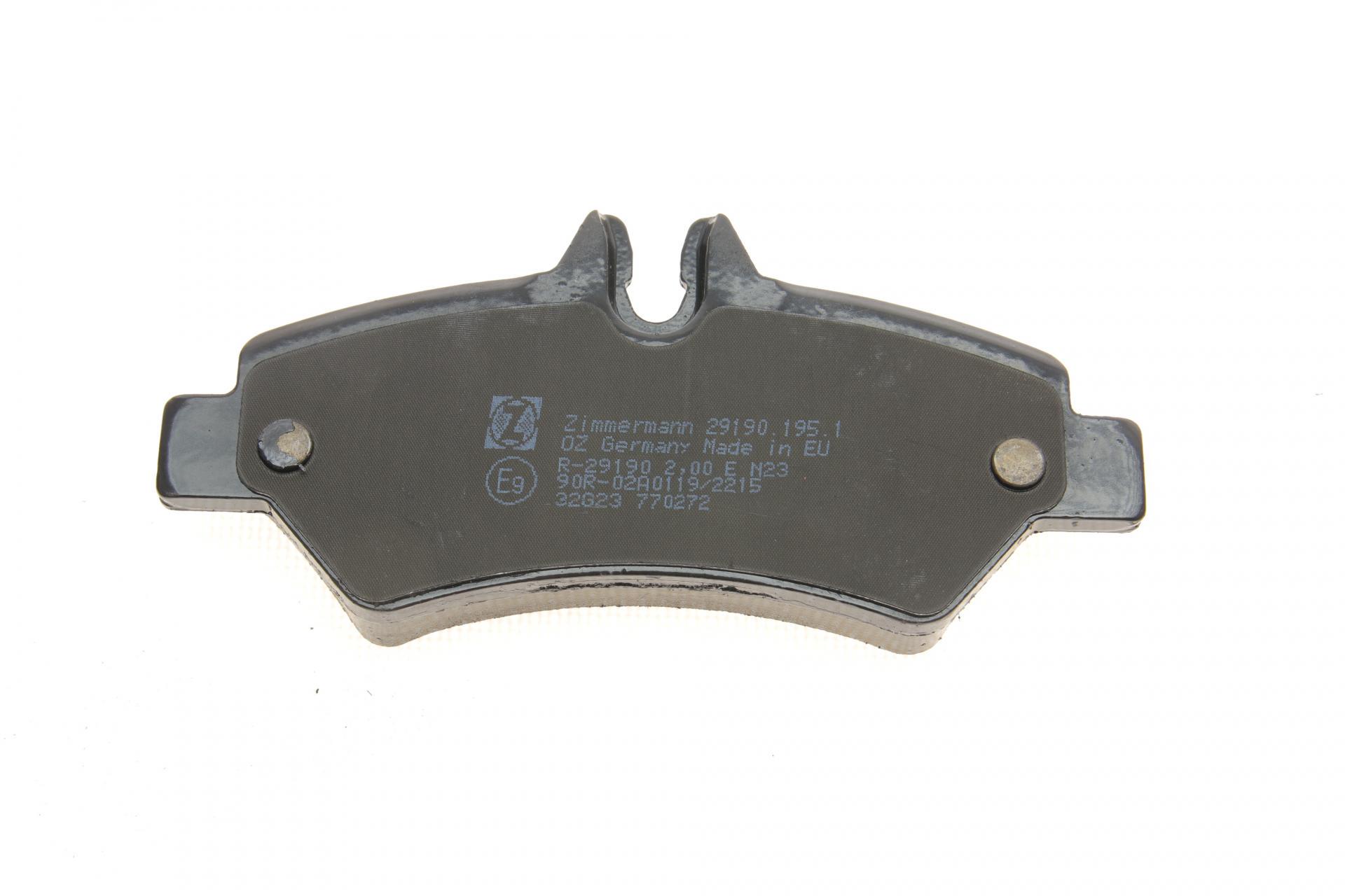 Колодки тормозные задние MB Sprinter 209-319 CDI/VW Crafter 30-35 06-29190.195.1 ZIMMERMANN Колодки тормозные задние MB Sprinter 209-319 CDI/VW Crafter 30-35 06-29190.195.1 ZIMMERMANN