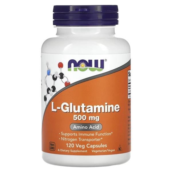 Глютамин NOW Foods L-Glutamine 500 мг 120 Caps