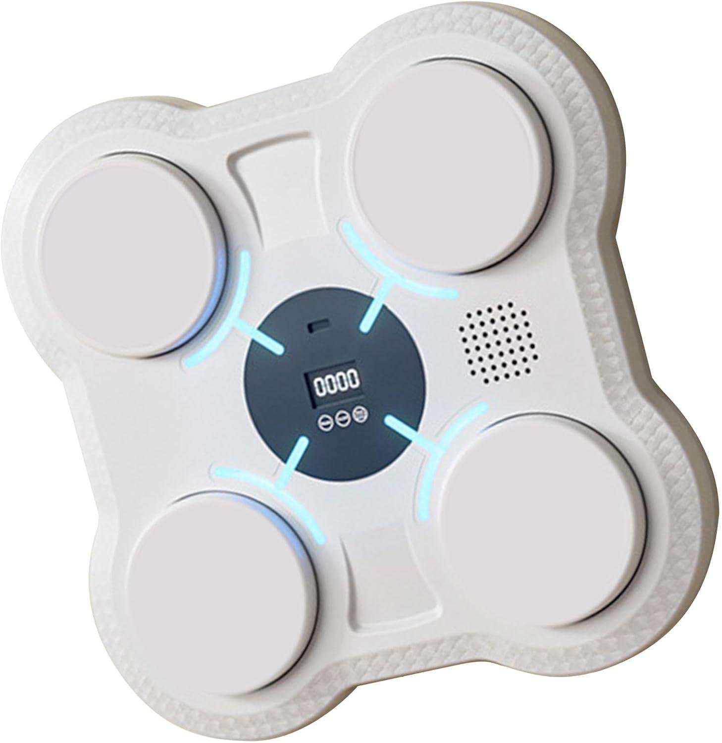 Тренажер-мишень для бокса музыкальный с LED-подсветкой Белый (2104618925)