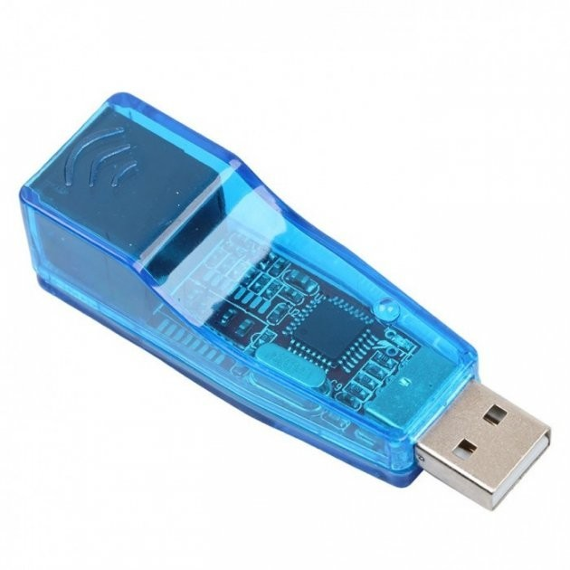 Адаптер мережевий перехідник PIX-LINK USB LAN 001 мережна карта Blue (16157) - фото 2