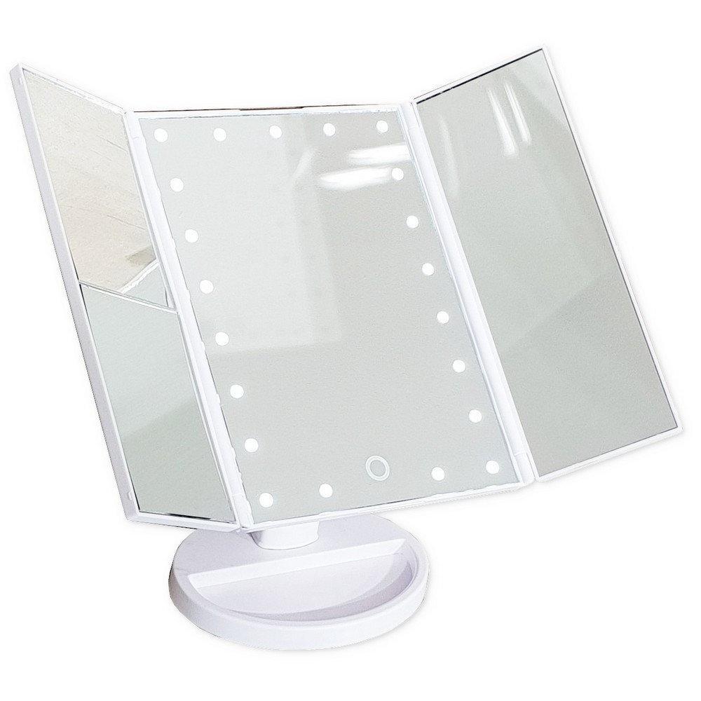 Дзеркало для макіяжу квадратне 22 LED Large Led Mirror Білий - фото 3