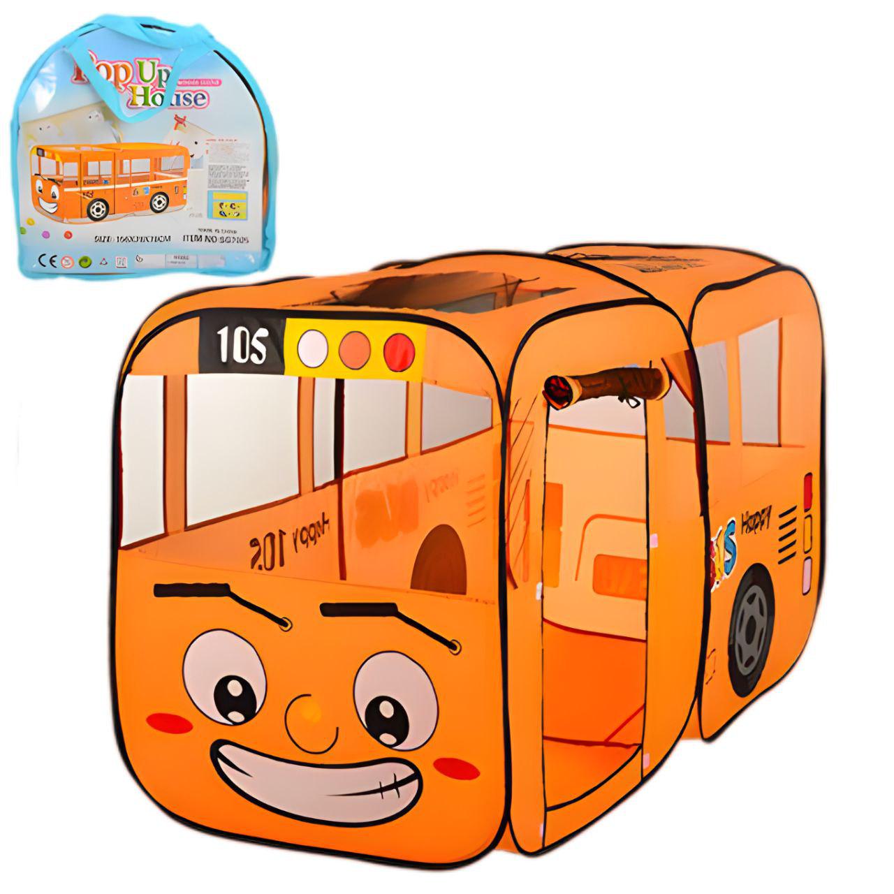 Палатка игровая M 1183 Автобус для веселых путешествий 1 вход окна-сетки 156x78x78 см (25507030)