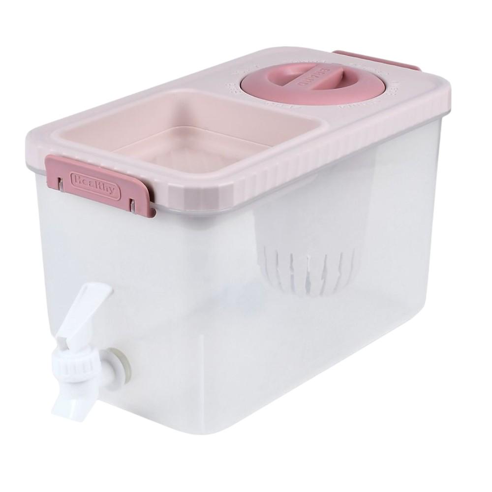 Лимонадник Healthy R93432 4 л с емкостью для льда Прозрачный/Розовый (31022145) Лимонадник Healthy R93432 4 л с емкостью для льда Прозрачный/Розовый (31022145)