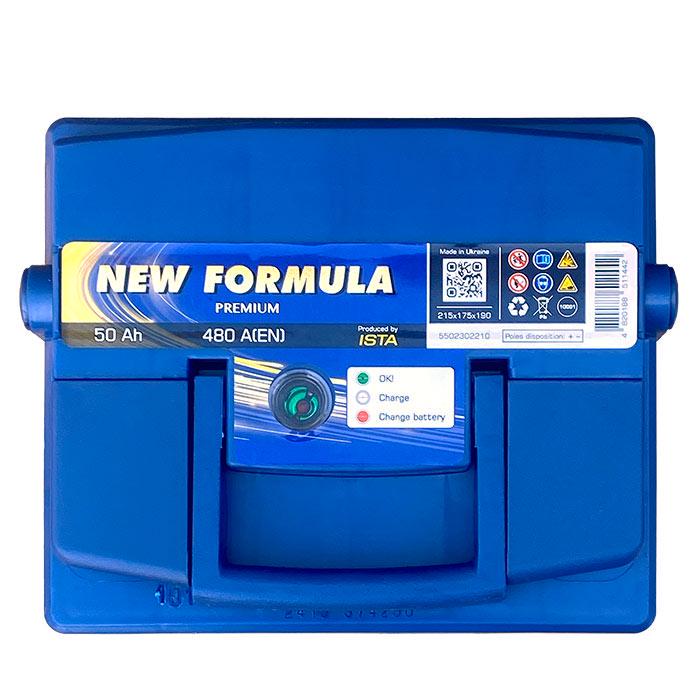 Акумулятор автомобільний New Formula PREMIUM 5502302210 6СТ-50Ah Аз 480А (182676) - фото 2 Акумулятор автомобільний New Formula PREMIUM 5502302210 6СТ-50Ah Аз 480А (182676) - фото 2