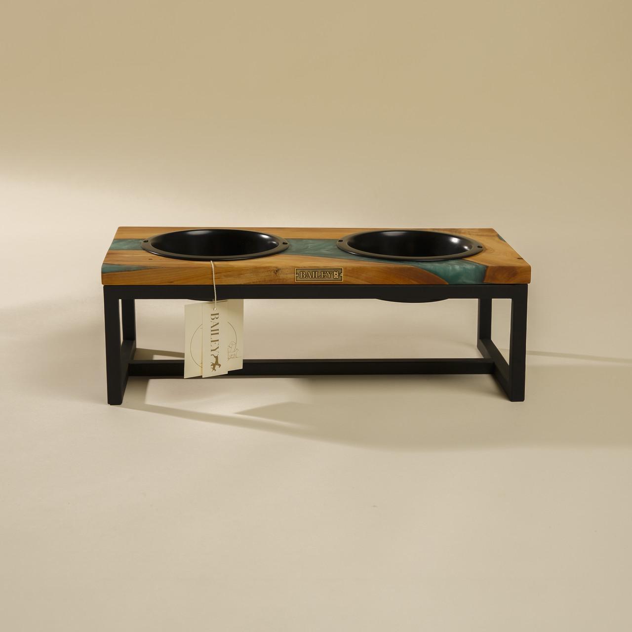 Кормушка для кошек EPOXY WOOD L Ocean (2467079550) - фото 4 Кормушка для кошек EPOXY WOOD L Ocean (2467079550) - фото 4