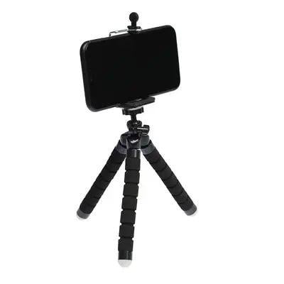 Штатив-тренога для телефона NULIER до 500 г 17 см Черный (opt-14371)