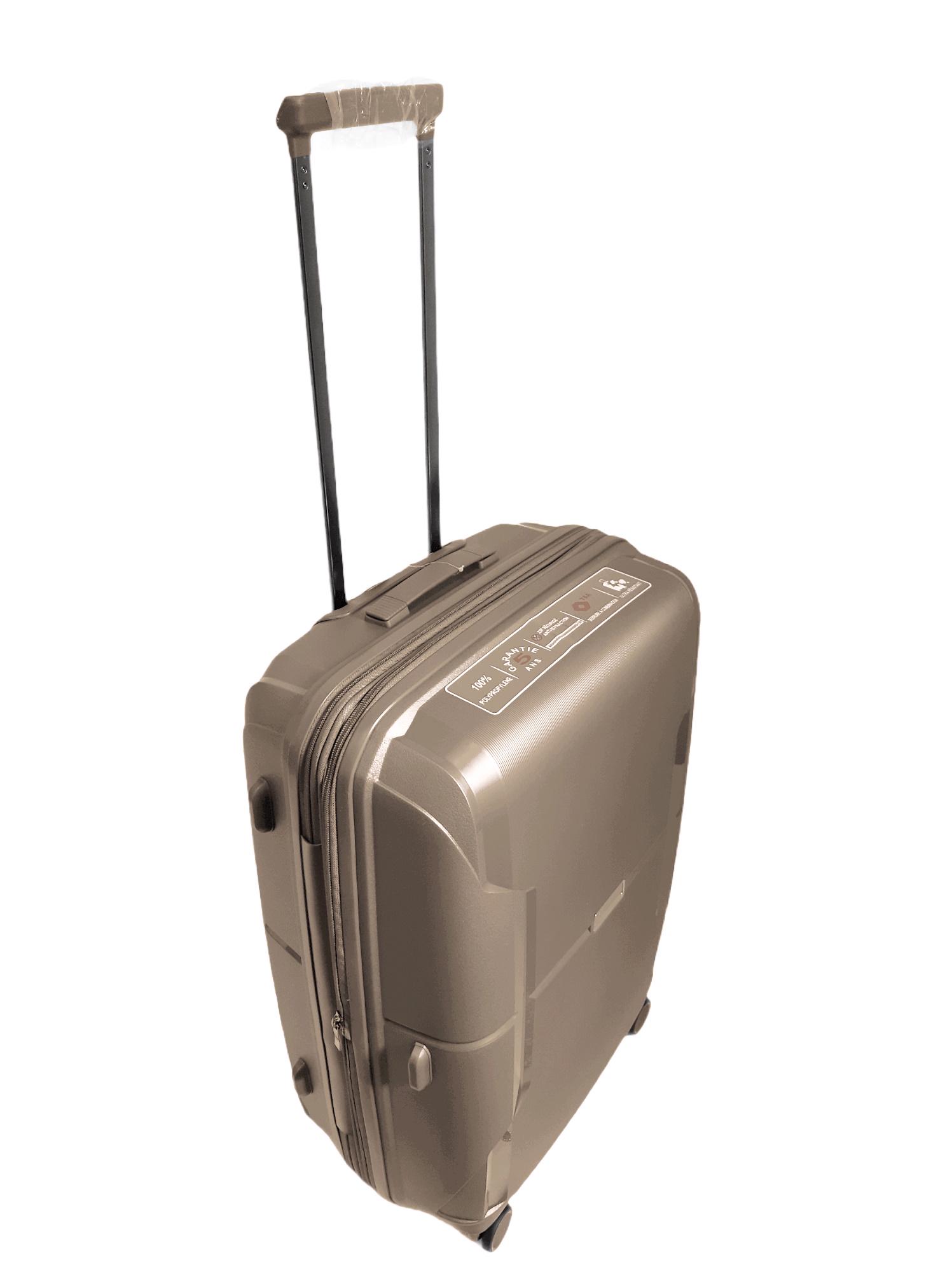 Валіза середня AIRTEX 245 поліпропілен M Шампань - фото 8