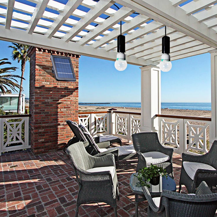 Світильник на сонячній батареї Hooree з двома енергозберігаючими лампами (1494203) - фото 8