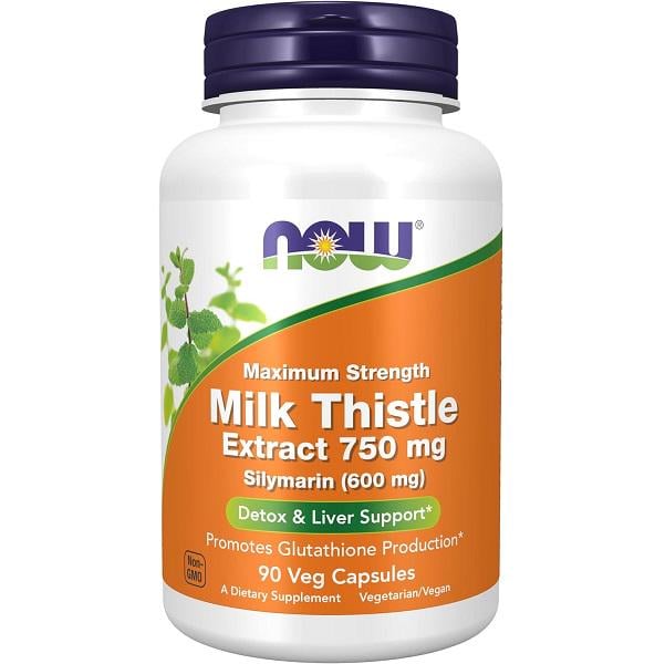Расторопша NOW Foods Milk Thistle Extract 750 мг 90 вег. капс. (000022461)