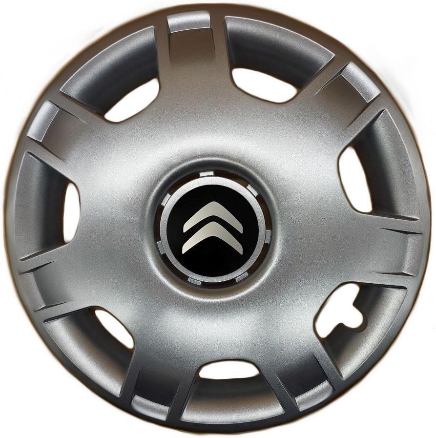 Колпаки SJS 205 с логотипом Citroen 4 шт. R14 Серебряный (2654556548)