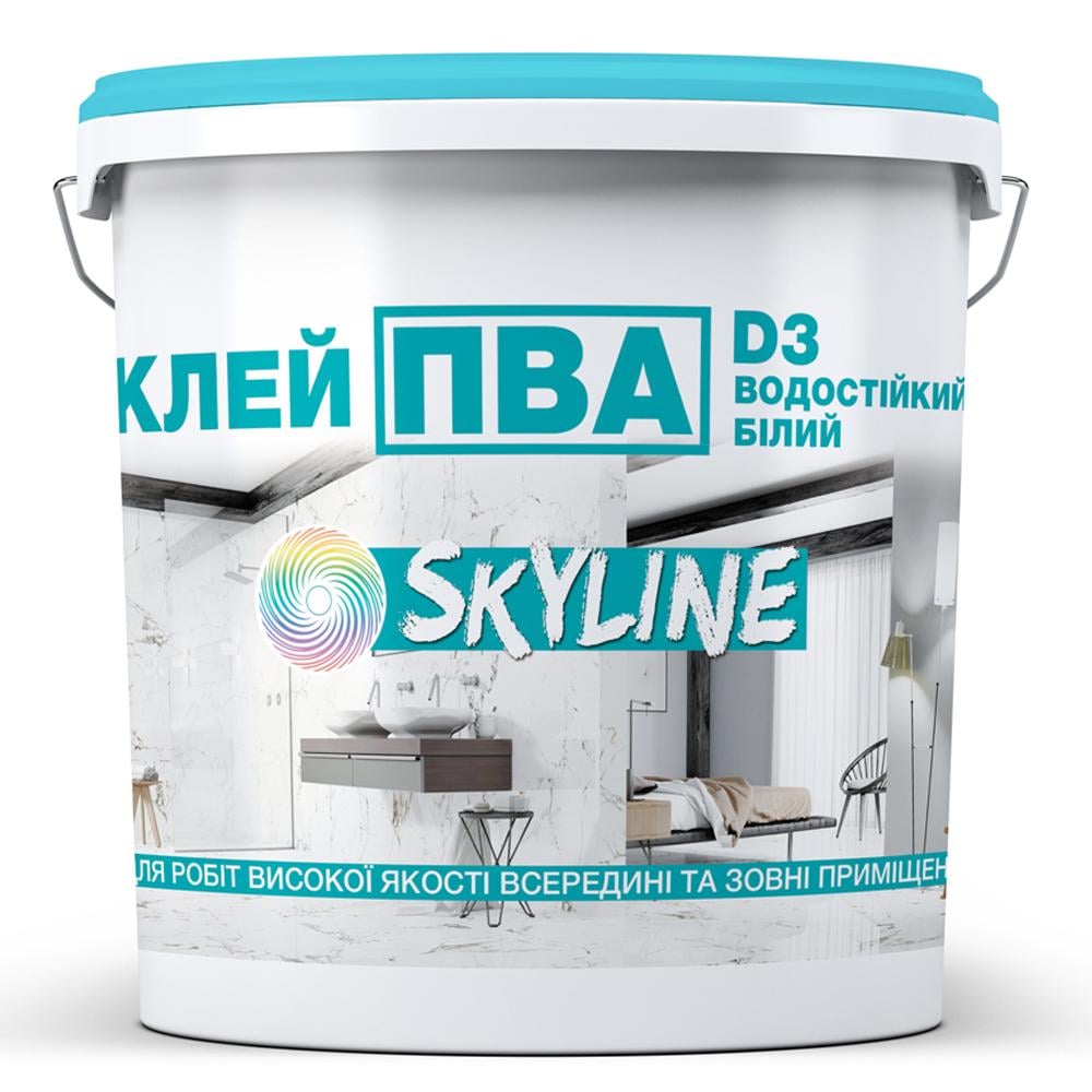 Клей ПВА SkyLine D3 прочный/универсальный/водостойкий 3 кг