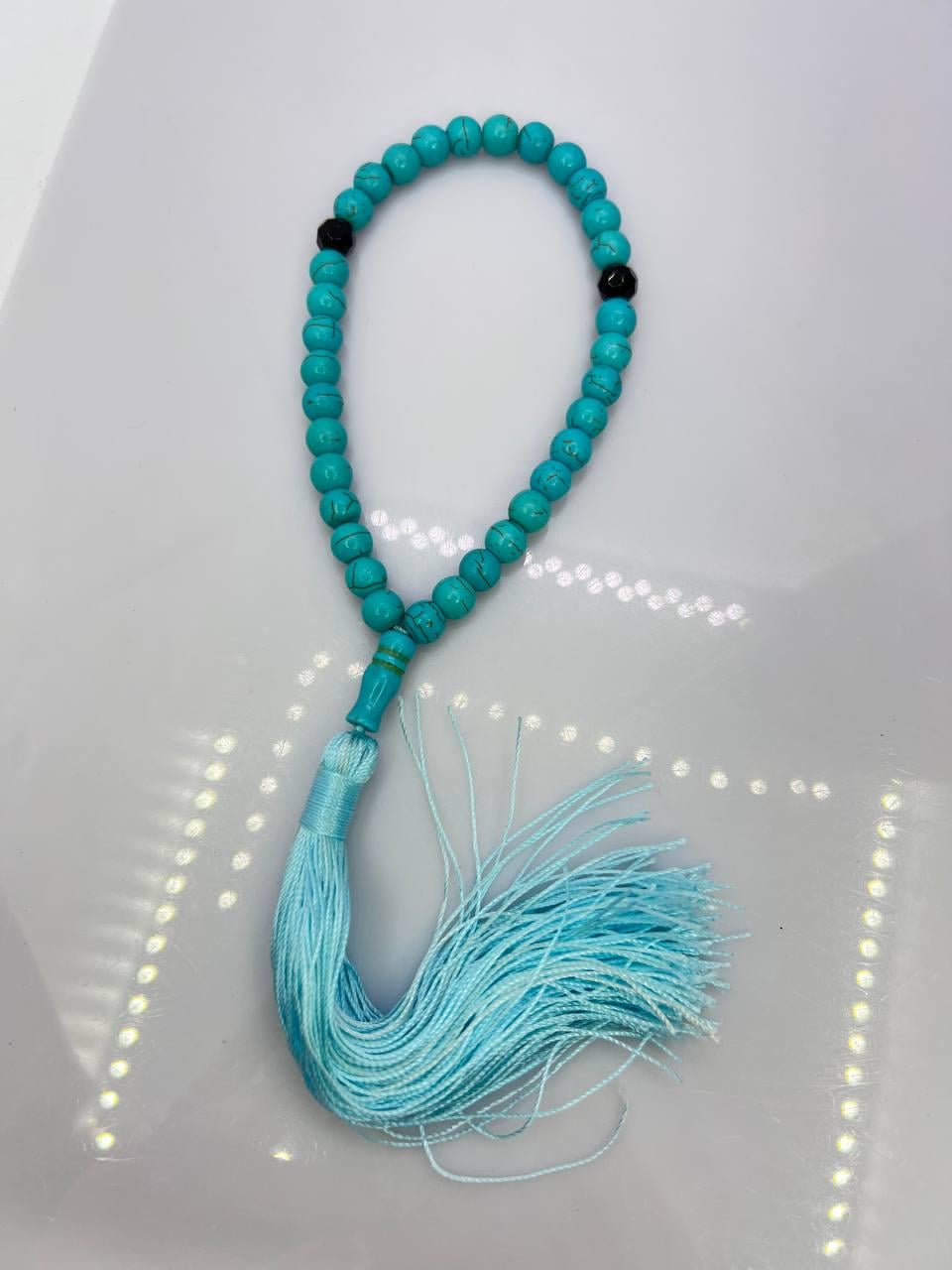 Четки из натурального камня Бирюзовый (10951)