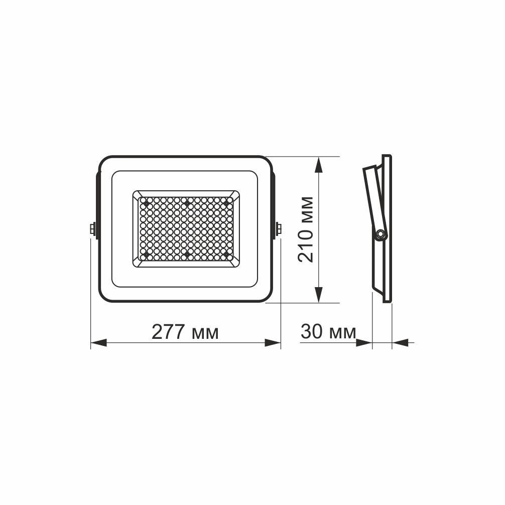Прожектор Videx LED F2e 100W 5000K - фото 5 Прожектор Videx LED F2e 100W 5000K - фото 5