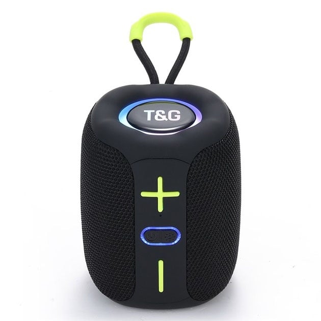 Колонка портативная TG 658 с RGB подсветкой Black (tf4898)